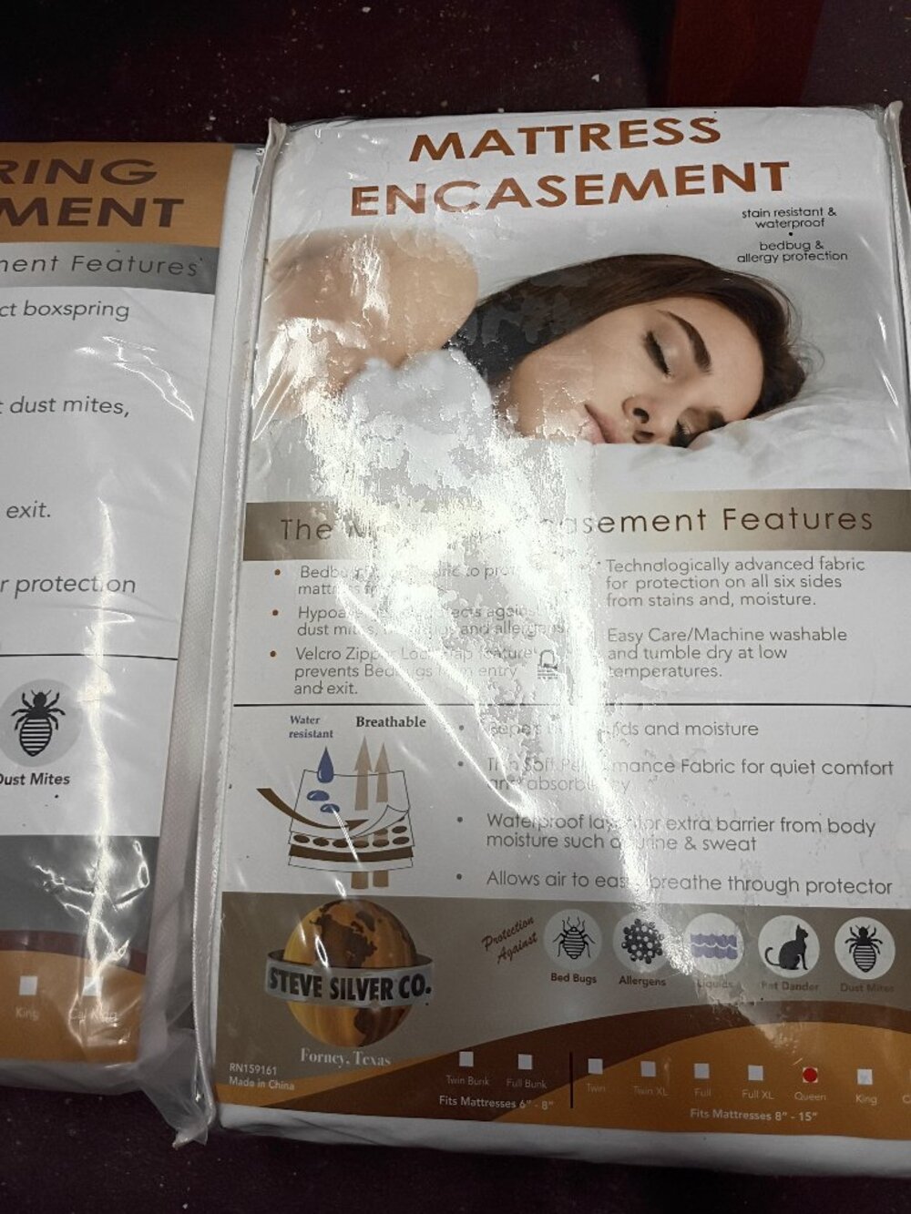 new mattress and box spring ecasement